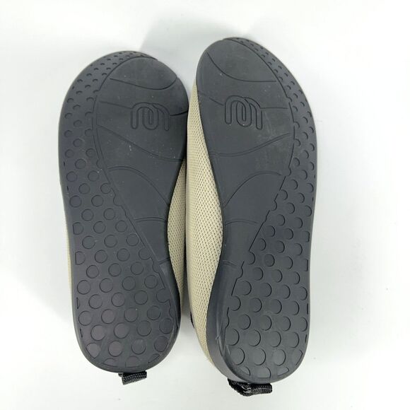 Mahabis Solar Summer Shoes Slipper Hybrid Beige Ivory Mesh Black Sole US 8 EU 39
